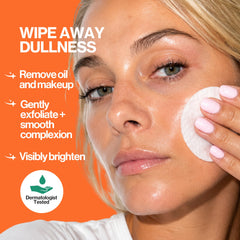 Pacifica close-up of pad texture highlighting gentle exfoliation