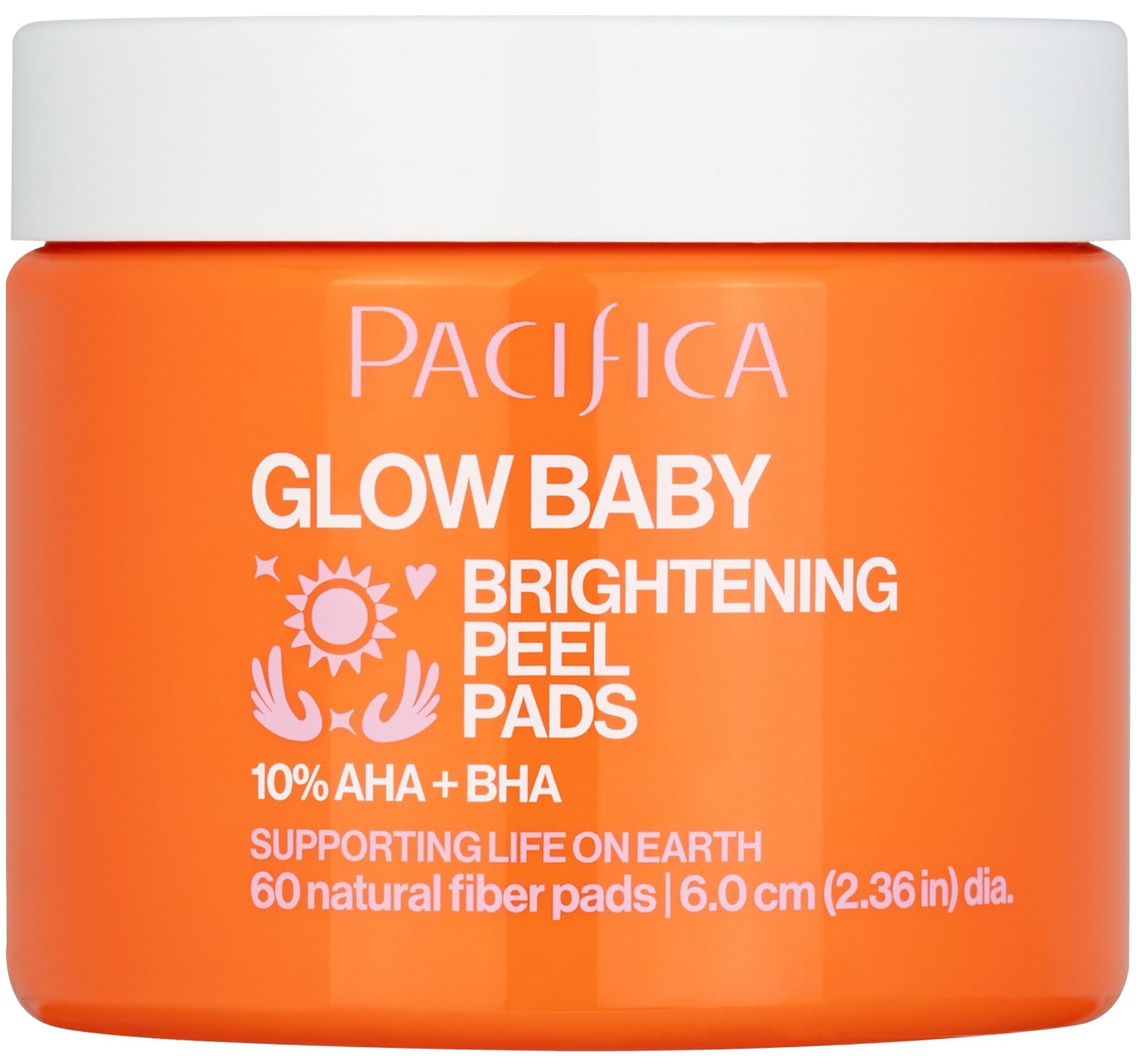 Pacifica front packaging showing brightening peel pads and benefits