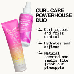 Pacifica curl cream pump top demonstrating easy dispensing