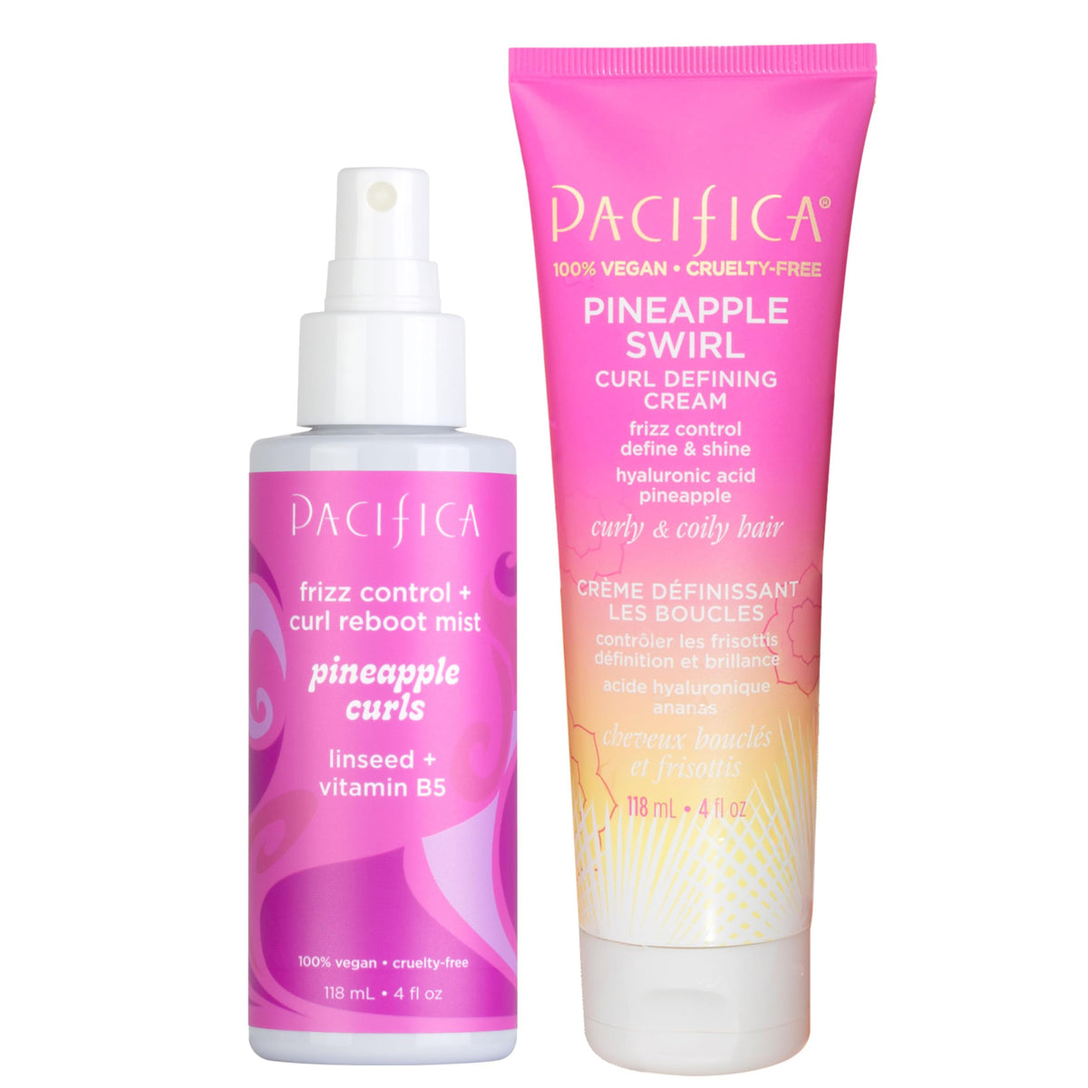 Pacifica front packaging showing set and benefits on shelf