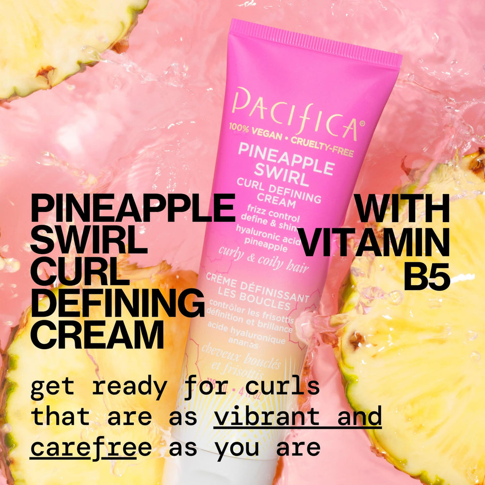 Pacifica refresher mist spraying into curly hair for quick revive