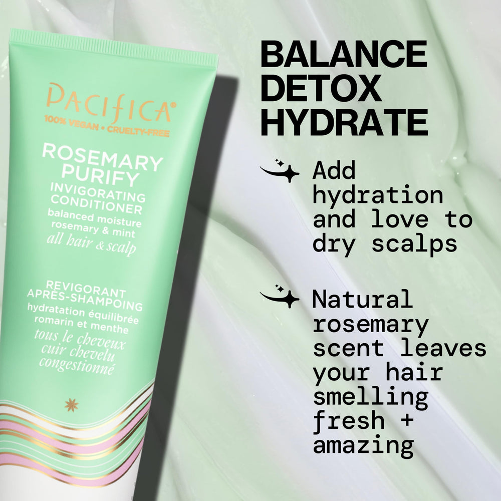 Pacifica conditioner cream swirl demonstrating lightweight hydration