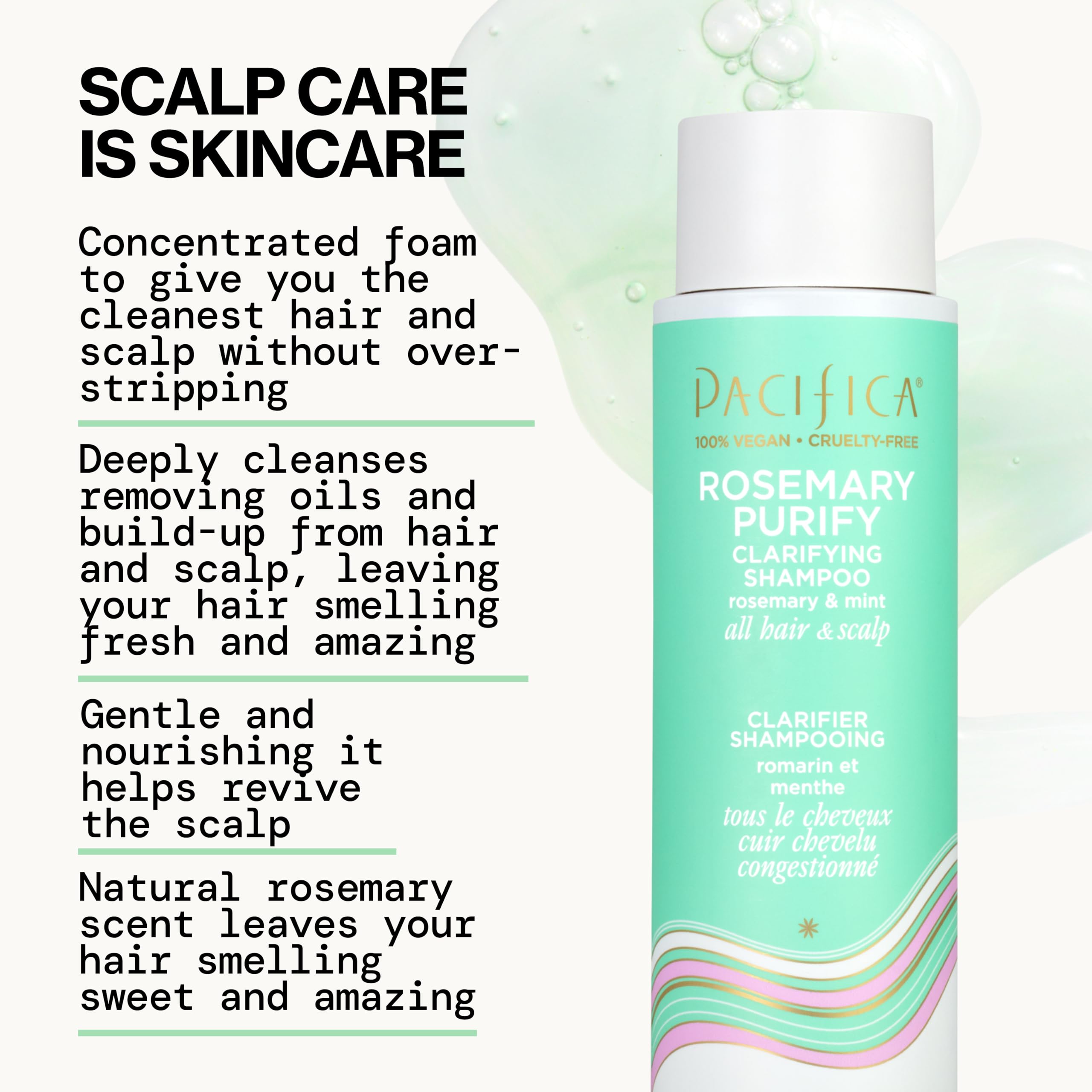 Rosemary and mint ingredients with Pacifica label implying natural freshness