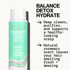 Pacifica shampoo lather texture illustrating thorough cleansing action