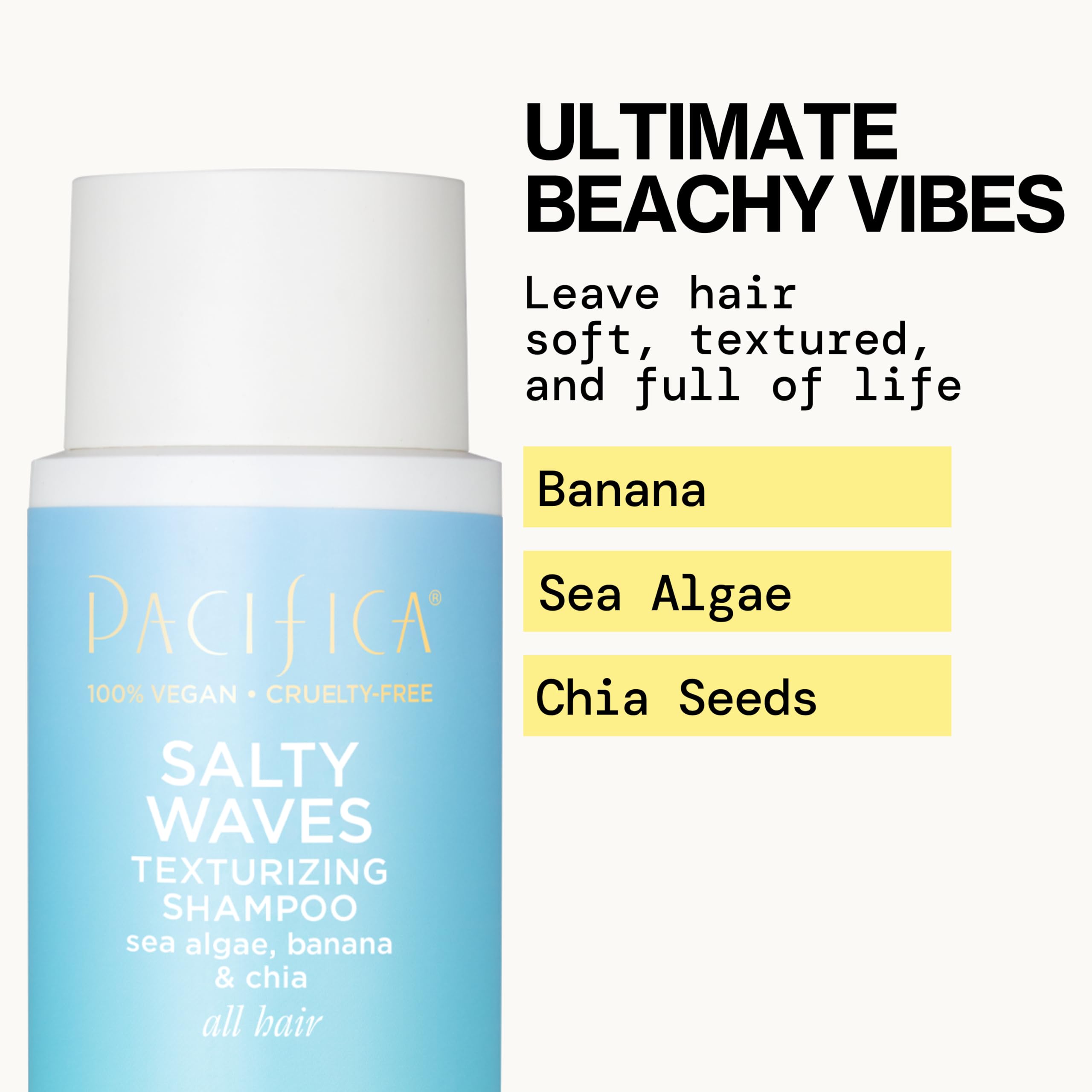 Pacifica label close-up highlighting ingredients and clean formula benefit