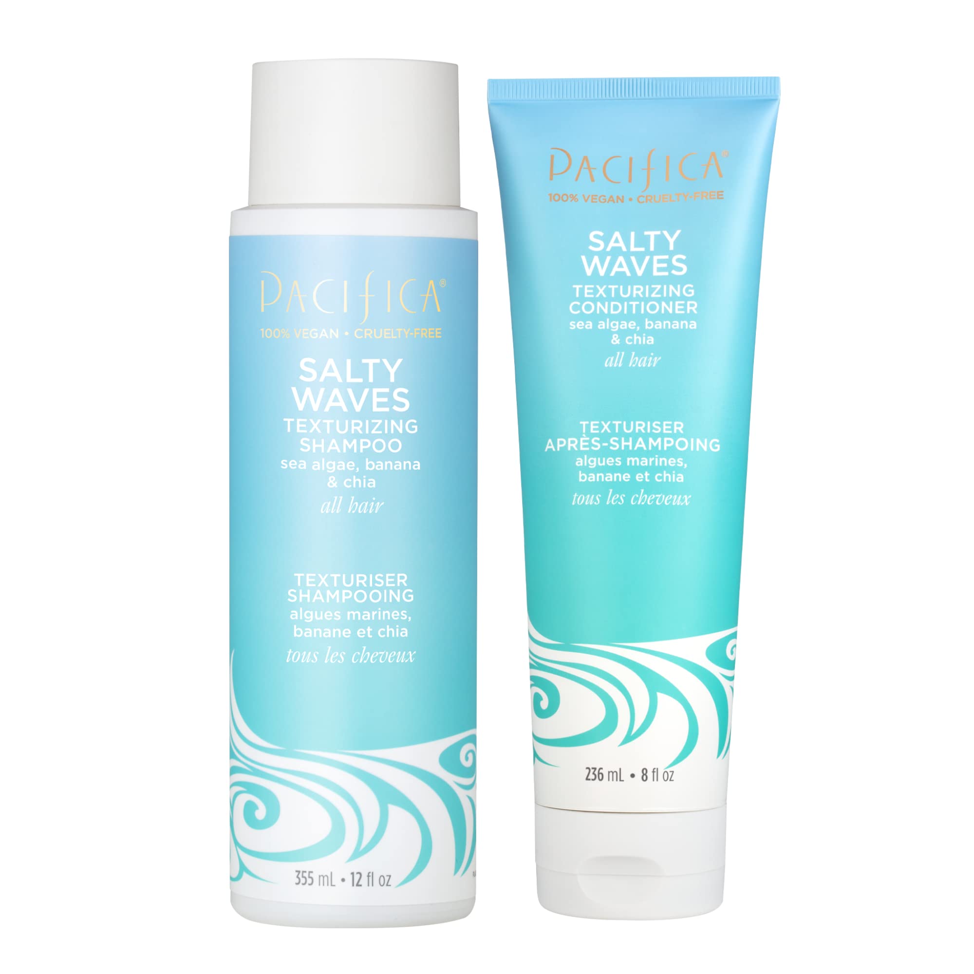Pacifica front packaging showing duo and beachy benefit