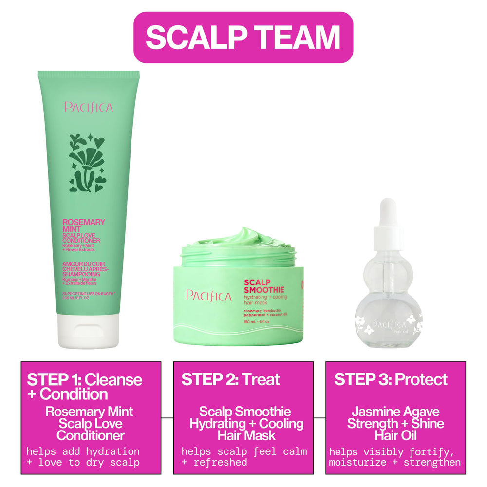 Pacifica Scalp Smoothie used on color-treated hair showing gentle care