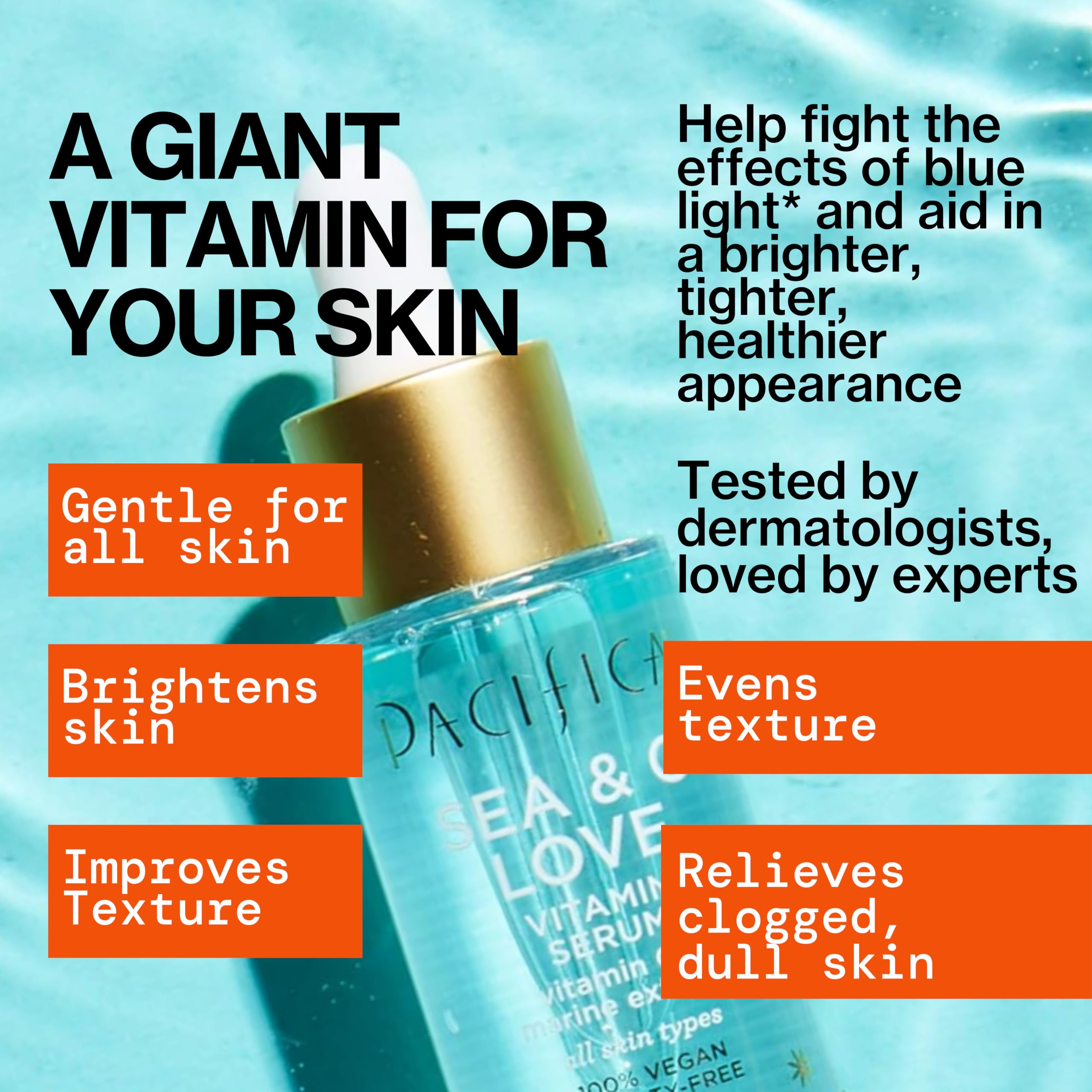 Pacifica serum texture on skin highlighting quick absorption and hydration