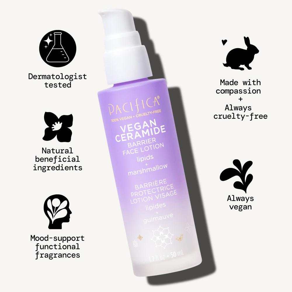 Pacifica cream texture close-up showing fast-absorbing hydration benefit