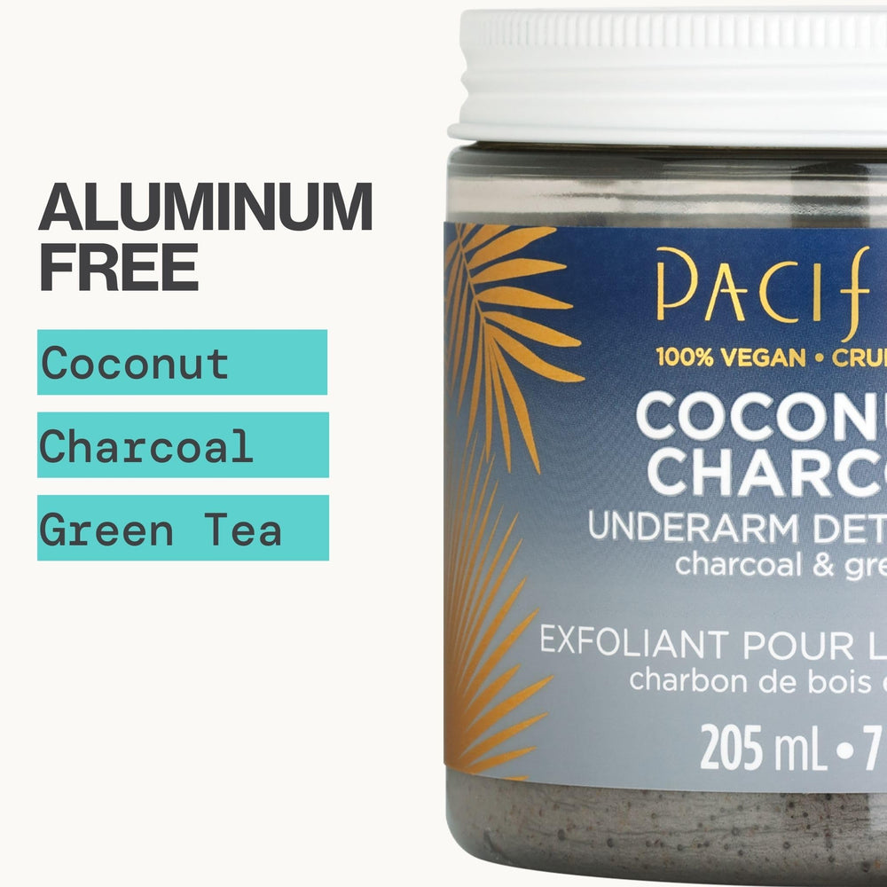 Hand holding a dollop of Pacifica scrub showing ideal amount and smooth consistency