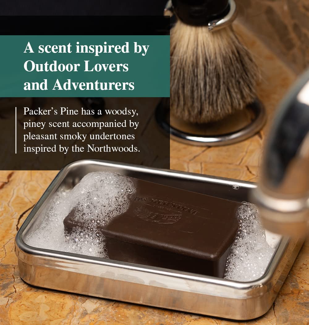 Packer's Pine bar in hand for size comparison showing long-lasting use benefit