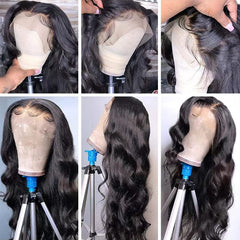 padise texture shot of 30-inch body wave hair benefit: soft, bouncy volume