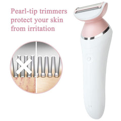 PAI4LEISI head snapped on Philips shaver demonstrating proper fit benefit