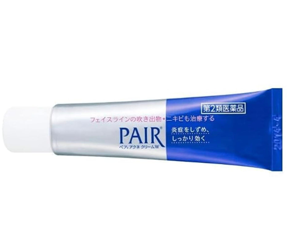 Generic Pair acne cream texture close-up displaying smooth lightweight gel-cream for fast absorption