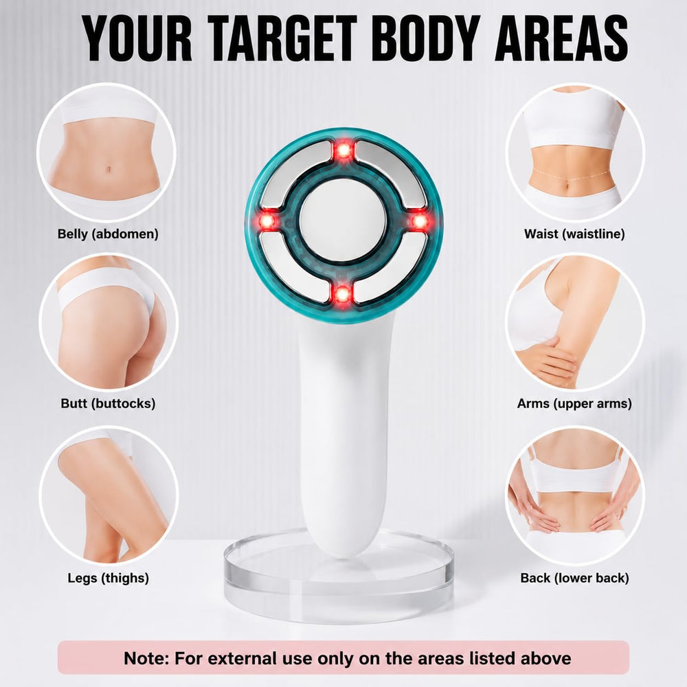 Pakerler Palm NRG used on thigh demonstrating targeted cellulite treatment