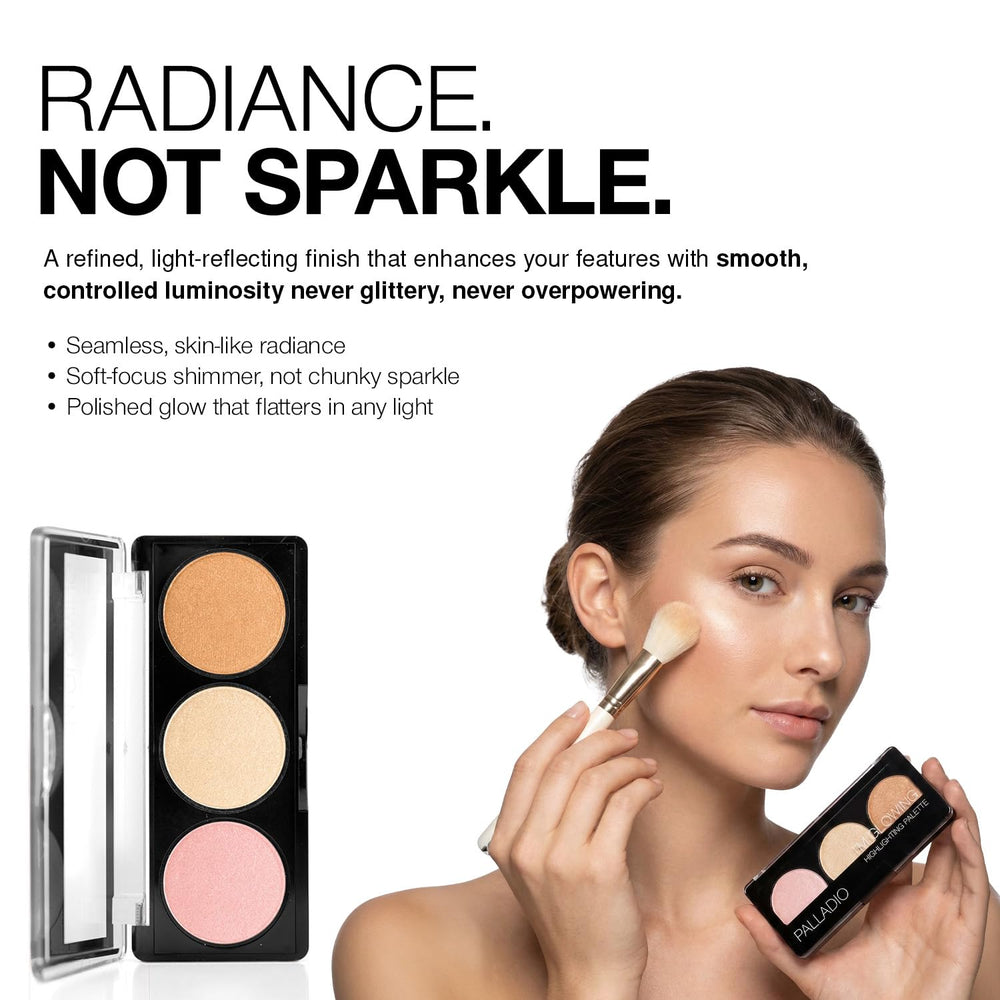 Close-up of palladio golden bronze pan showing warm glow for sculpting benefits
