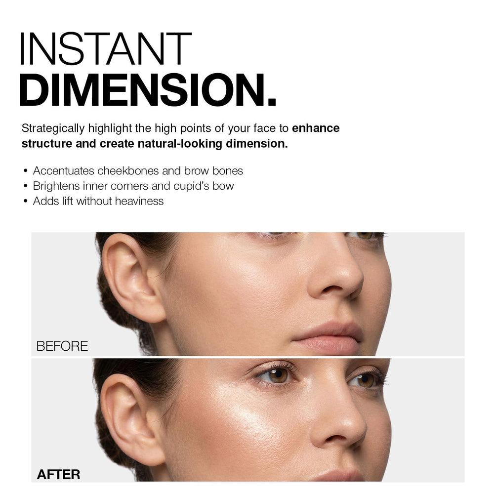 Texture swipe of palladio highlighters on skin showing buildable, smooth payoff