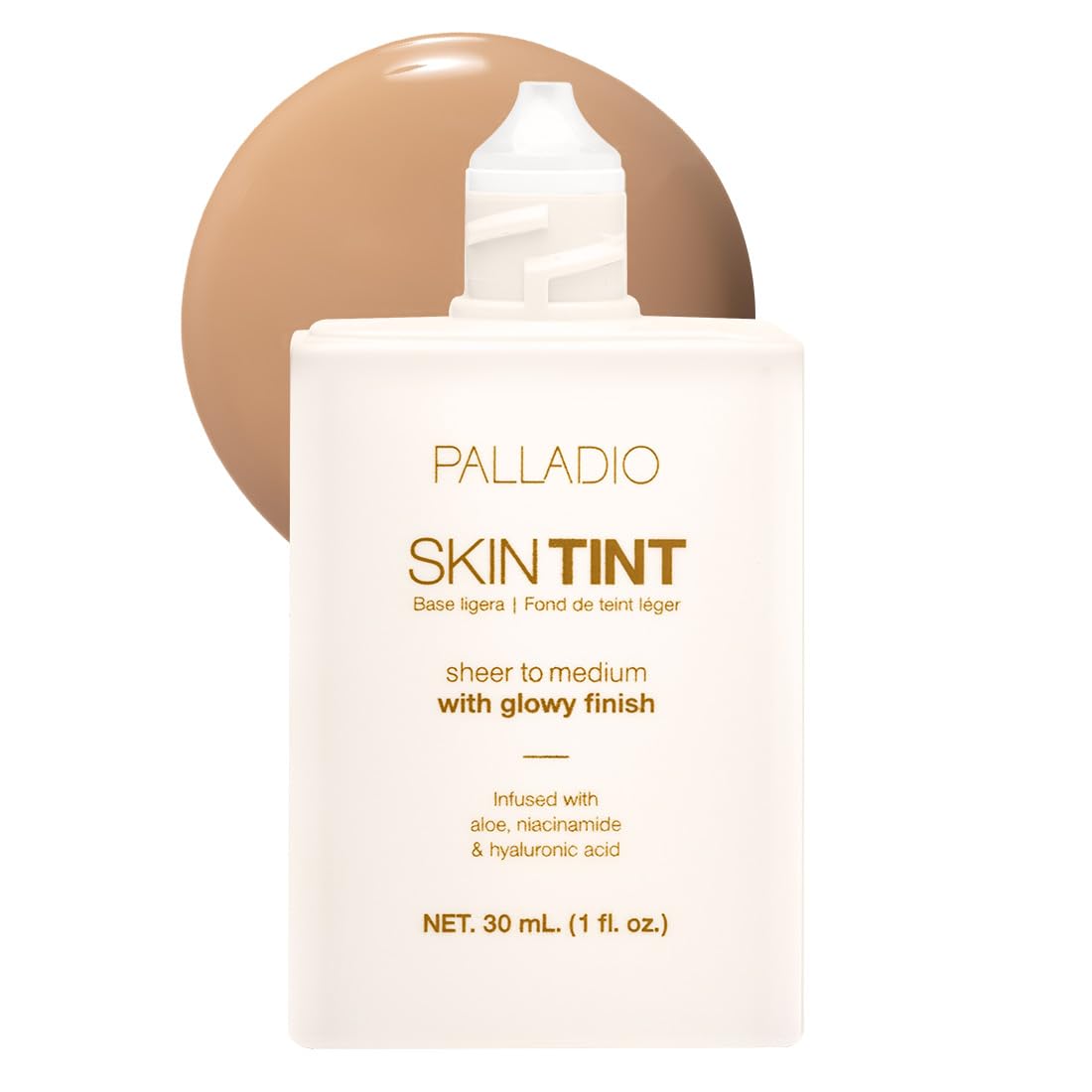 Palladio front packaging showing shade and compact design for travel