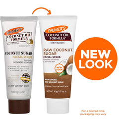 Palmer's close-up of scrub texture, shows dissolvable sugar granules and moisturizing base