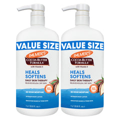 Palmer's front pump bottle showing convenient dispensing and quick moisturization