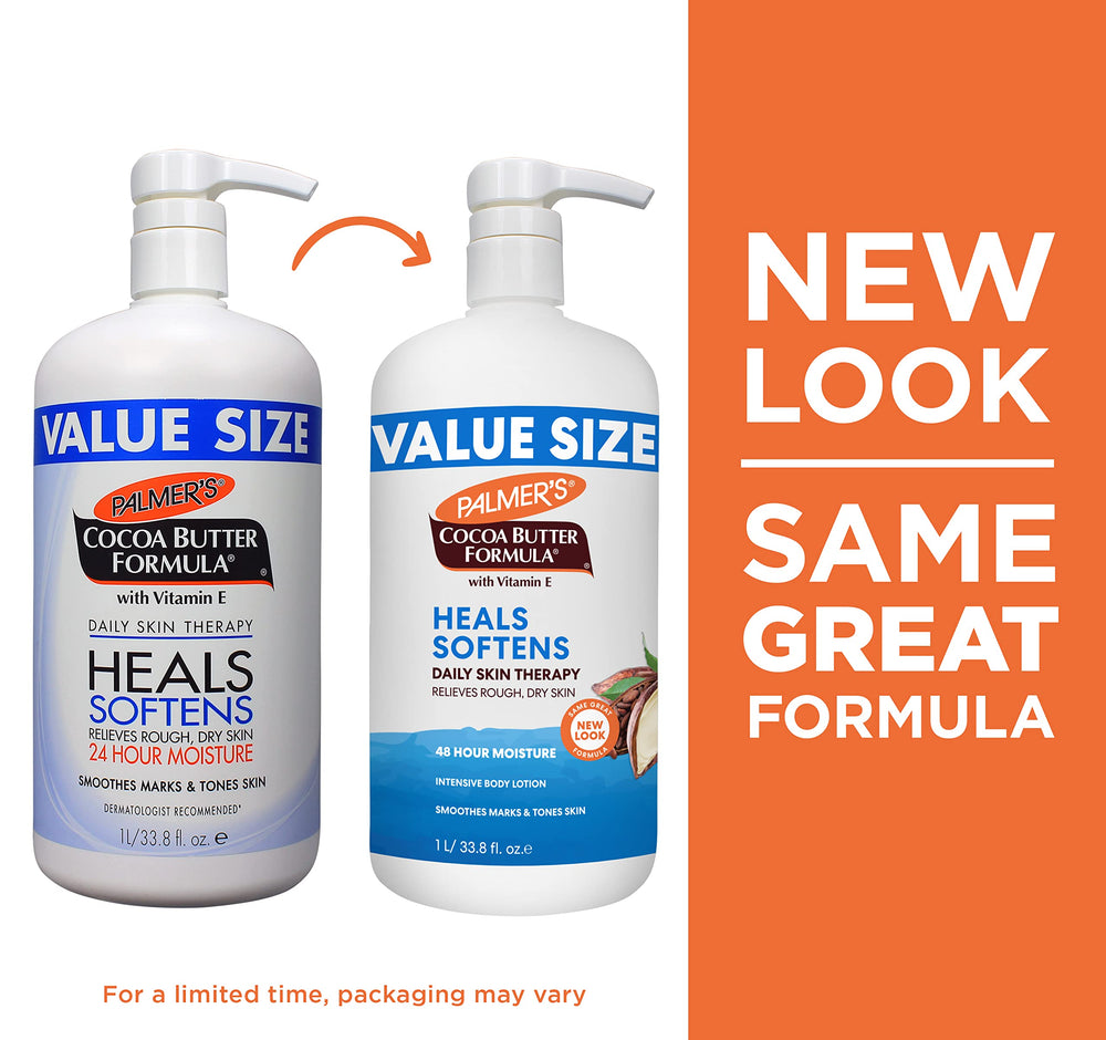 Palmer's two-pack bottles displayed together for long-lasting supply and value