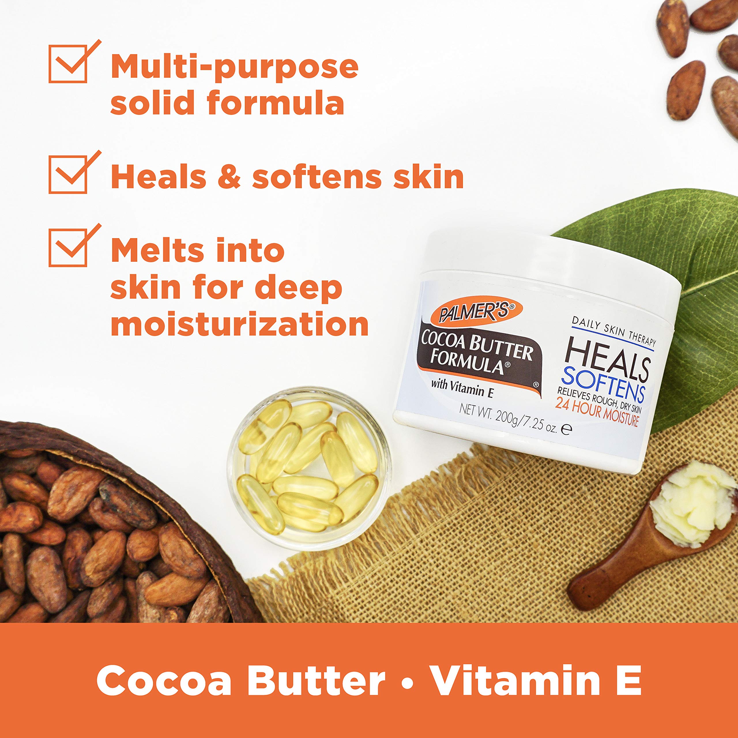 Palmer's melted balm on skin demonstrating fast absorption and deep hydration