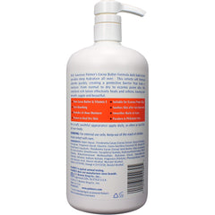 Close-up of Palmer's lotion texture highlighting rich, non-greasy moisturizing