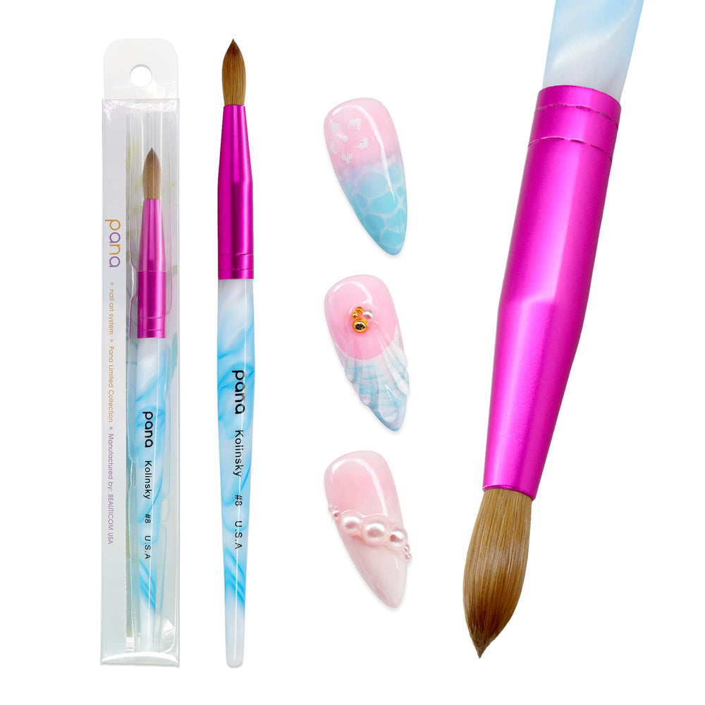 PANA brush staged on a manicure workstation for professional presentation and readiness