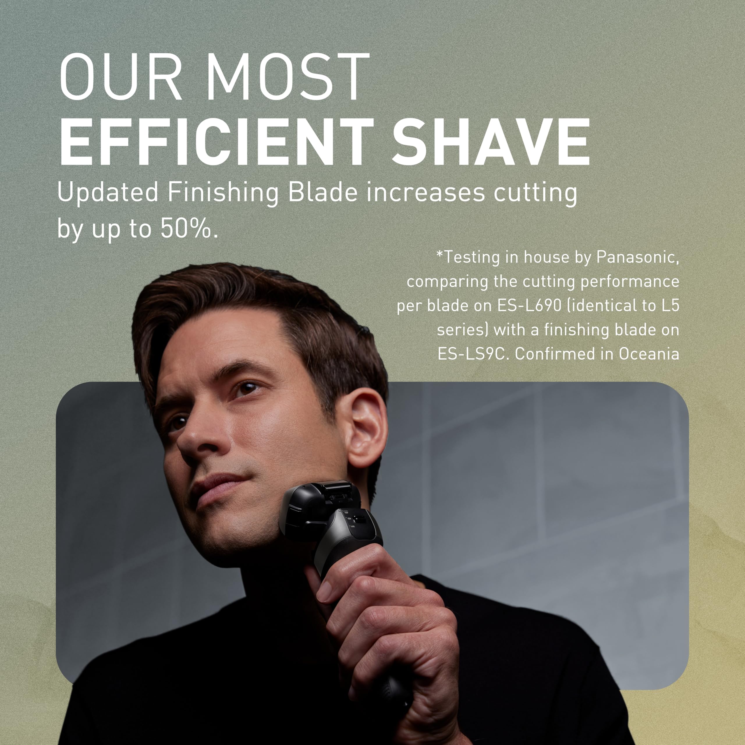 Panasonic ARC5 PRO on bathroom counter in lifestyle scene for daily grooming