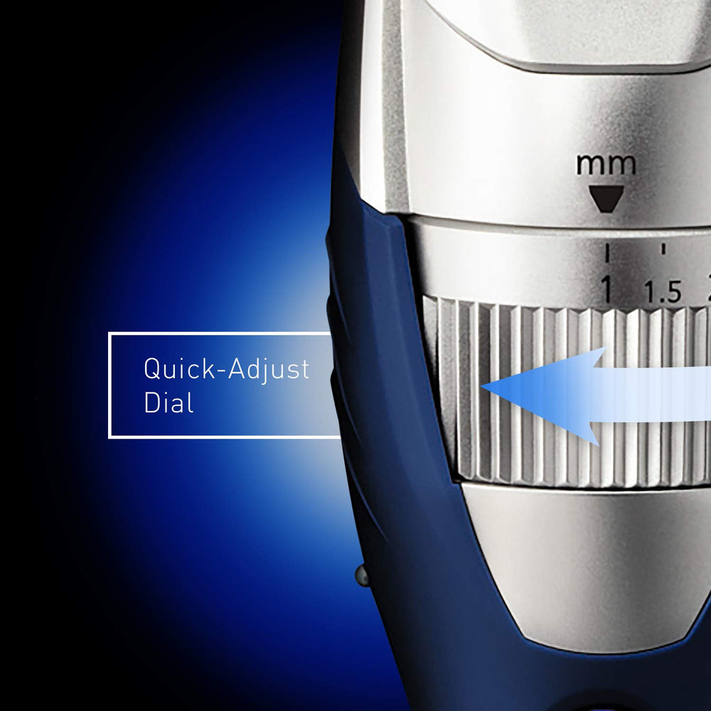 Panasonic ER-GB40-S blade detail at 45° for sharp, efficient cutting performance