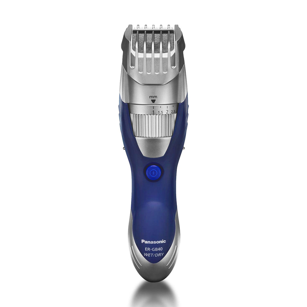 Panasonic ER-GB40-S front view showing compact design and quick adjust dial benefit