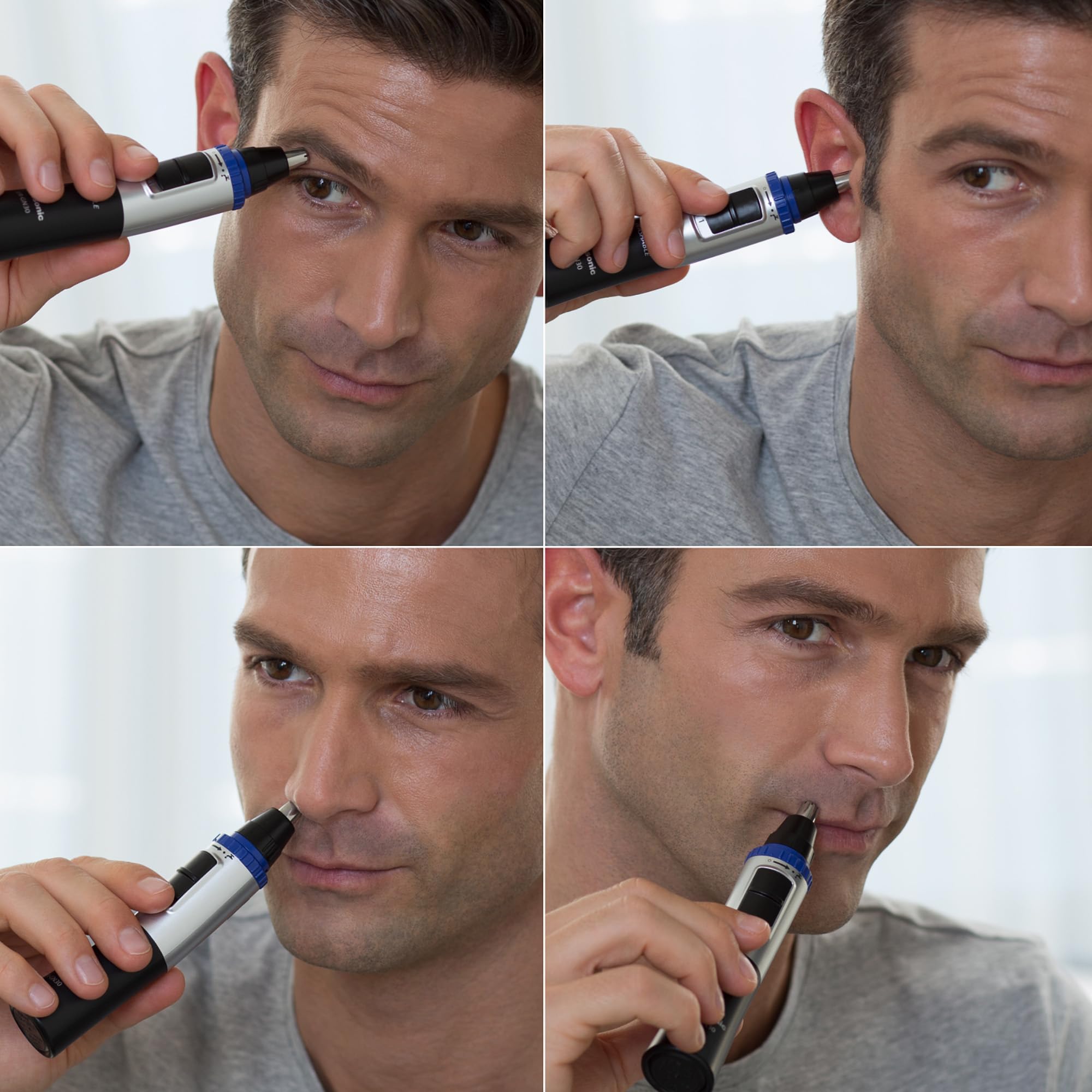 Panasonic ER-GN30-K in hand illustrating scale and ergonomic pen-grip for control