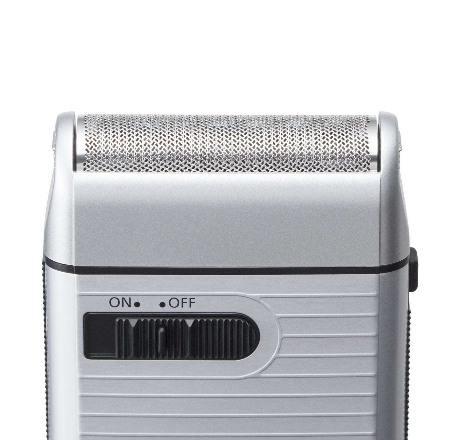 Panasonic ES-RS10-S held in hand to show scale and portable convenience