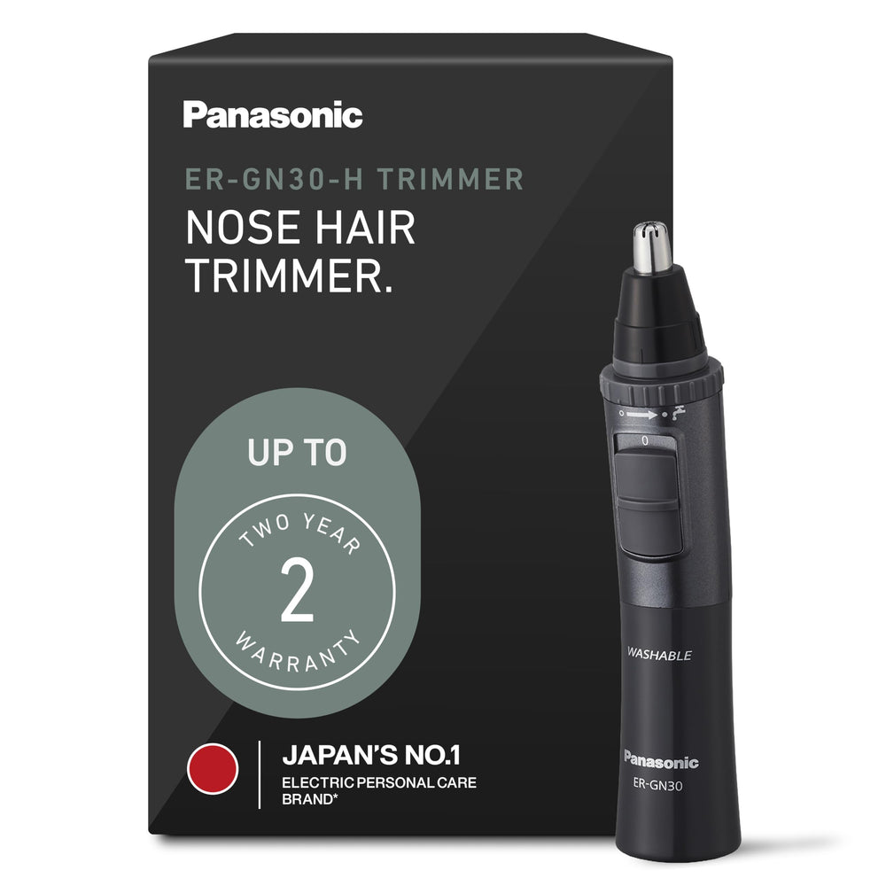Panasonic front view showing compact trimmer and ergonomic grip for easy handling
