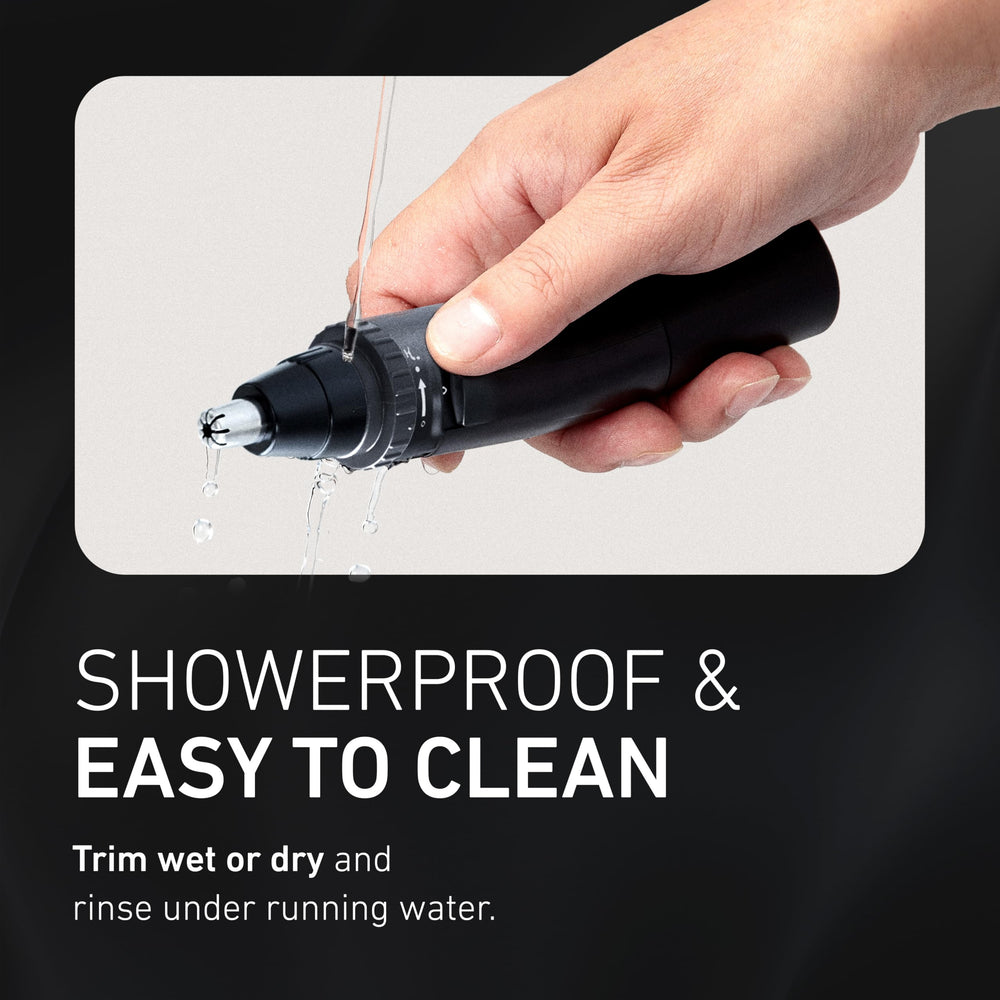 Panasonic hypoallergenic blade texture close-up to reduce skin irritation