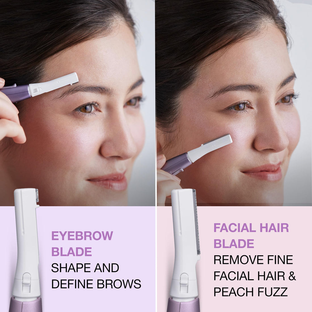 Panasonic trimmer held in hand demonstrating compact, travel-ready benefit