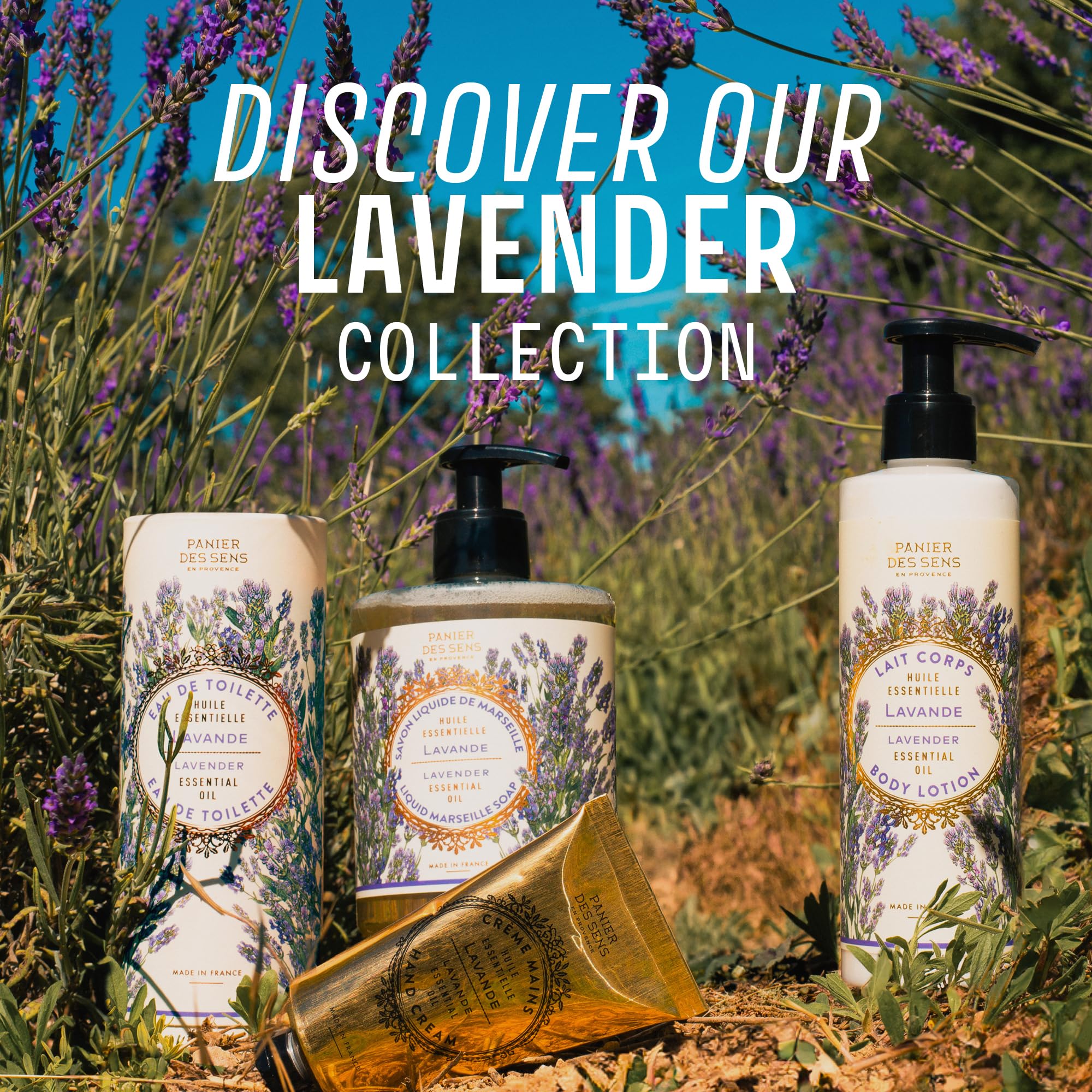 Panier des Sens packaging detail highlighting Savon de Marseille-inspired authenticity