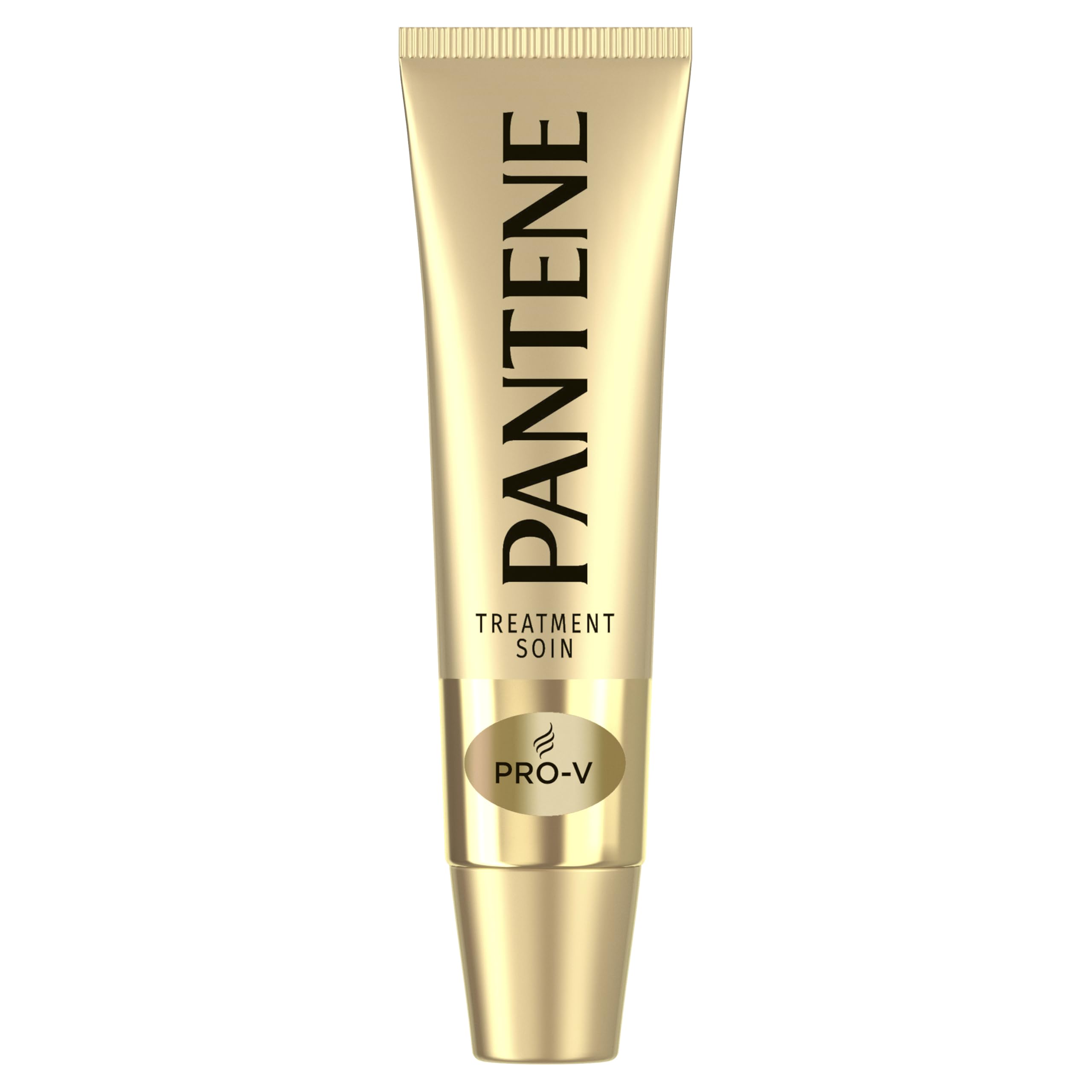 Pantene bottles on bathroom shelf implying everyday use convenience