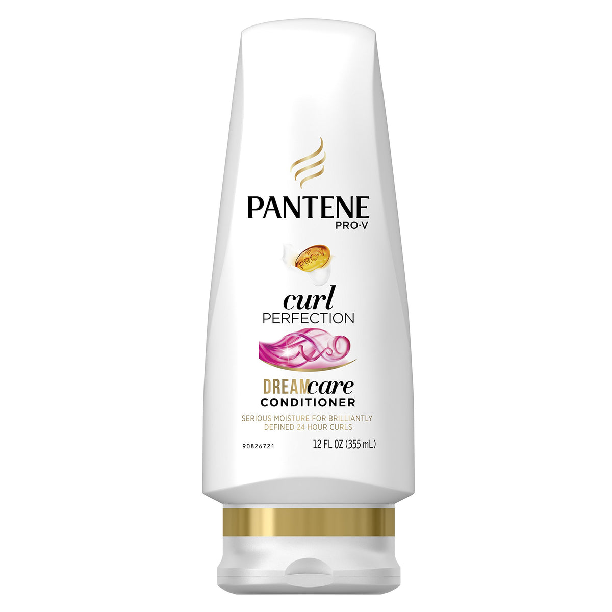 Pantene Curl Perfection front bottle showing label and 12 oz size with clear benefits