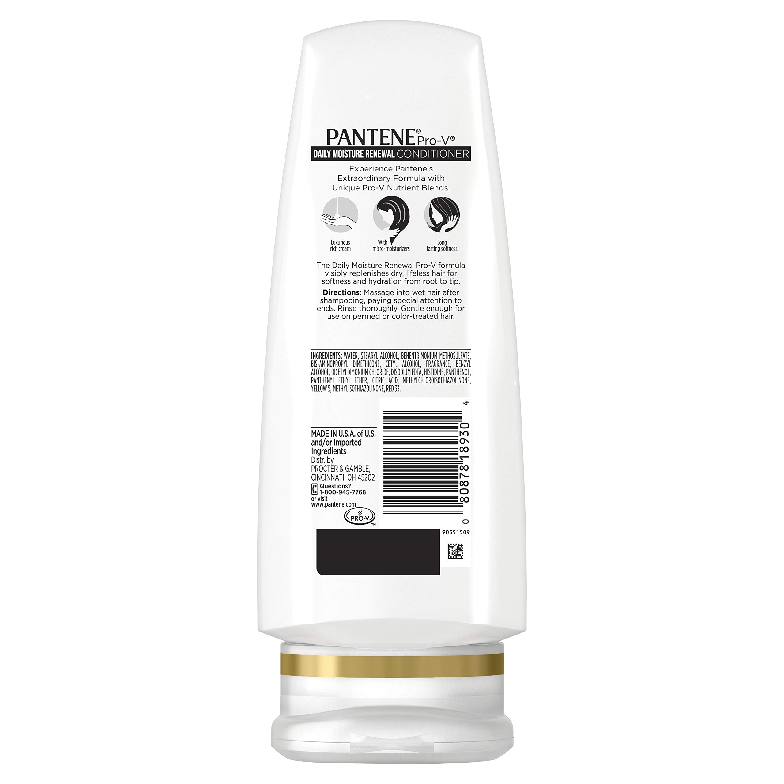 Pantene lather detail demonstrating rich yet lightweight foam