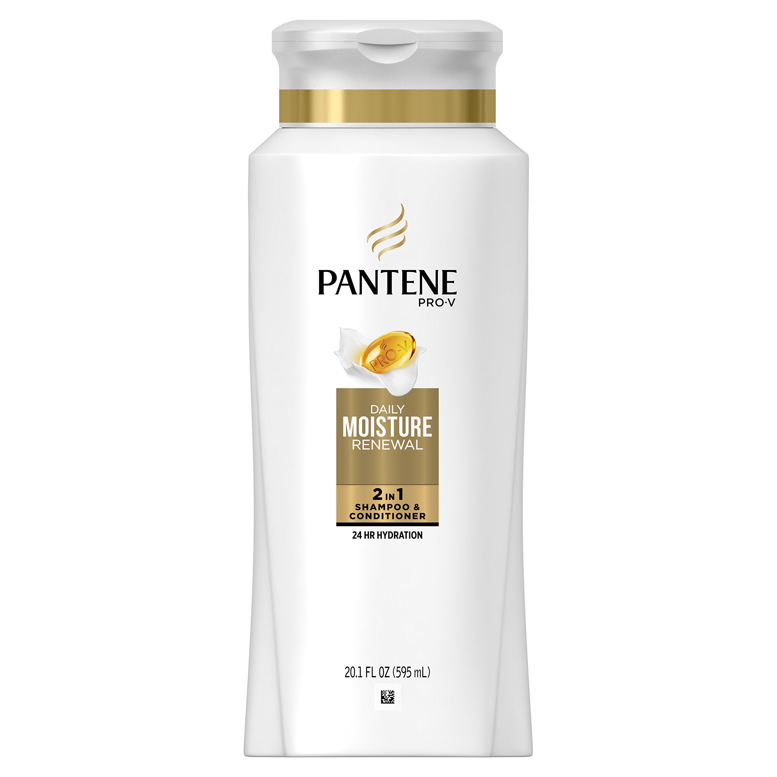 Pantene front bottle showing brand and product benefits for quick hydration