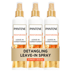 Pantene front packaging showing bottle and label, highlighting convenient three-pack