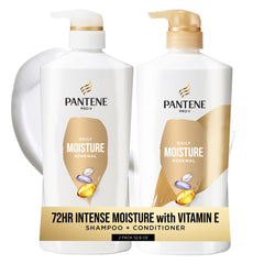 Pantene front pump bottles showing twin pack and ease of use