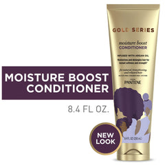 Pantene Gold Series pump dispensing conditioner to show texture and easy application benefit