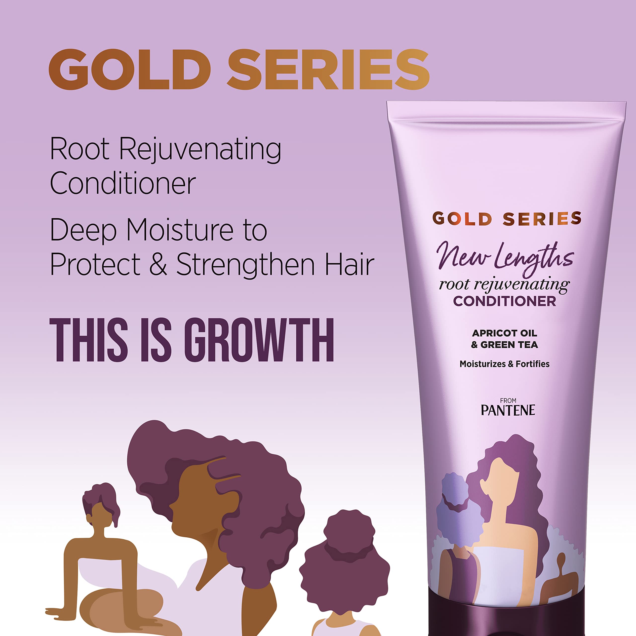 Pantene Gold Series bottle on bathroom shelf suggesting daily routine