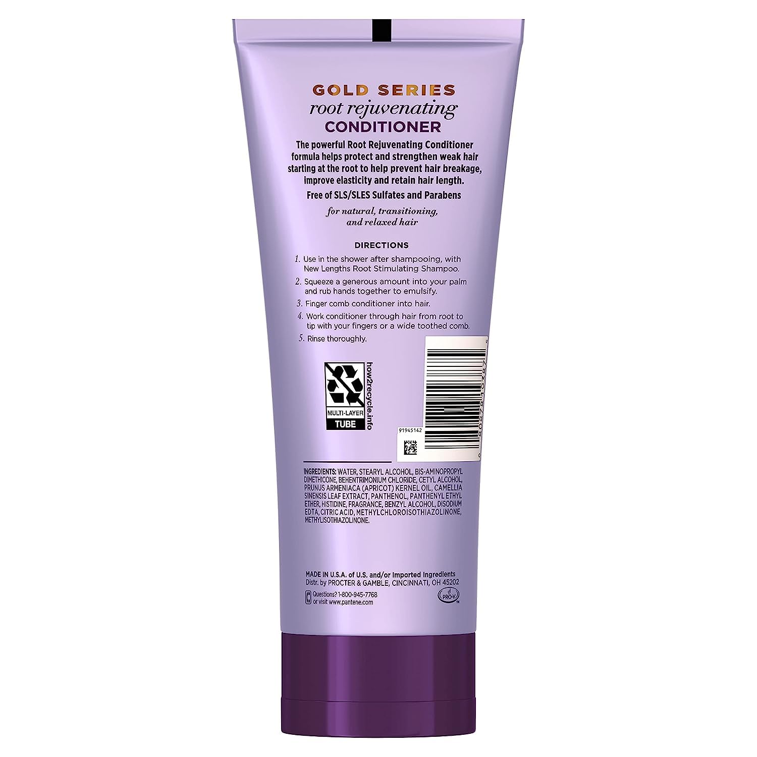 Pantene Gold Series pump dispensing conditioner for easy use