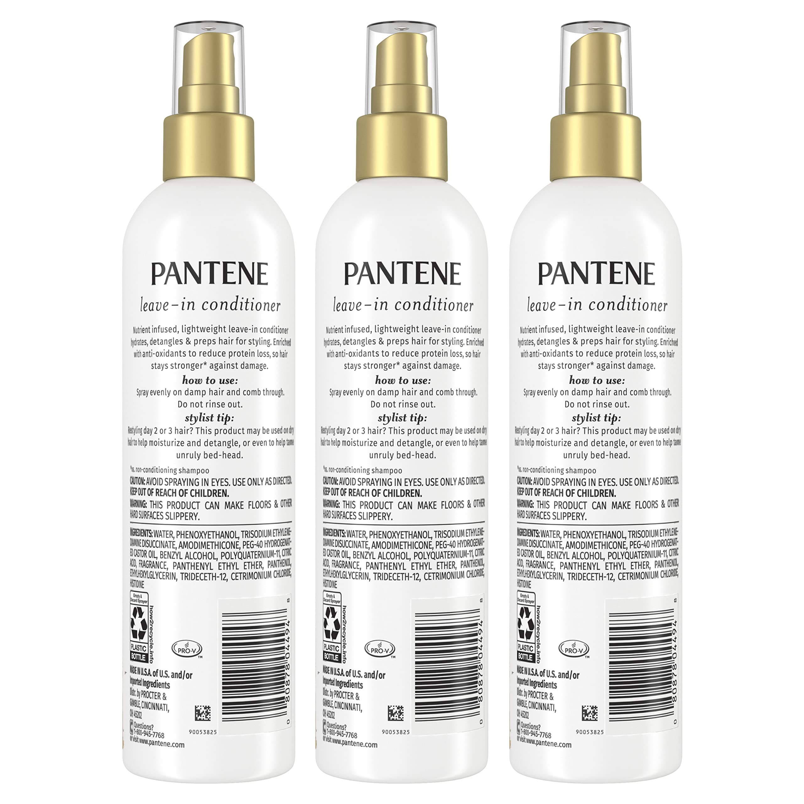 Pantene bottles staged on bathroom counter for everyday grooming convenience