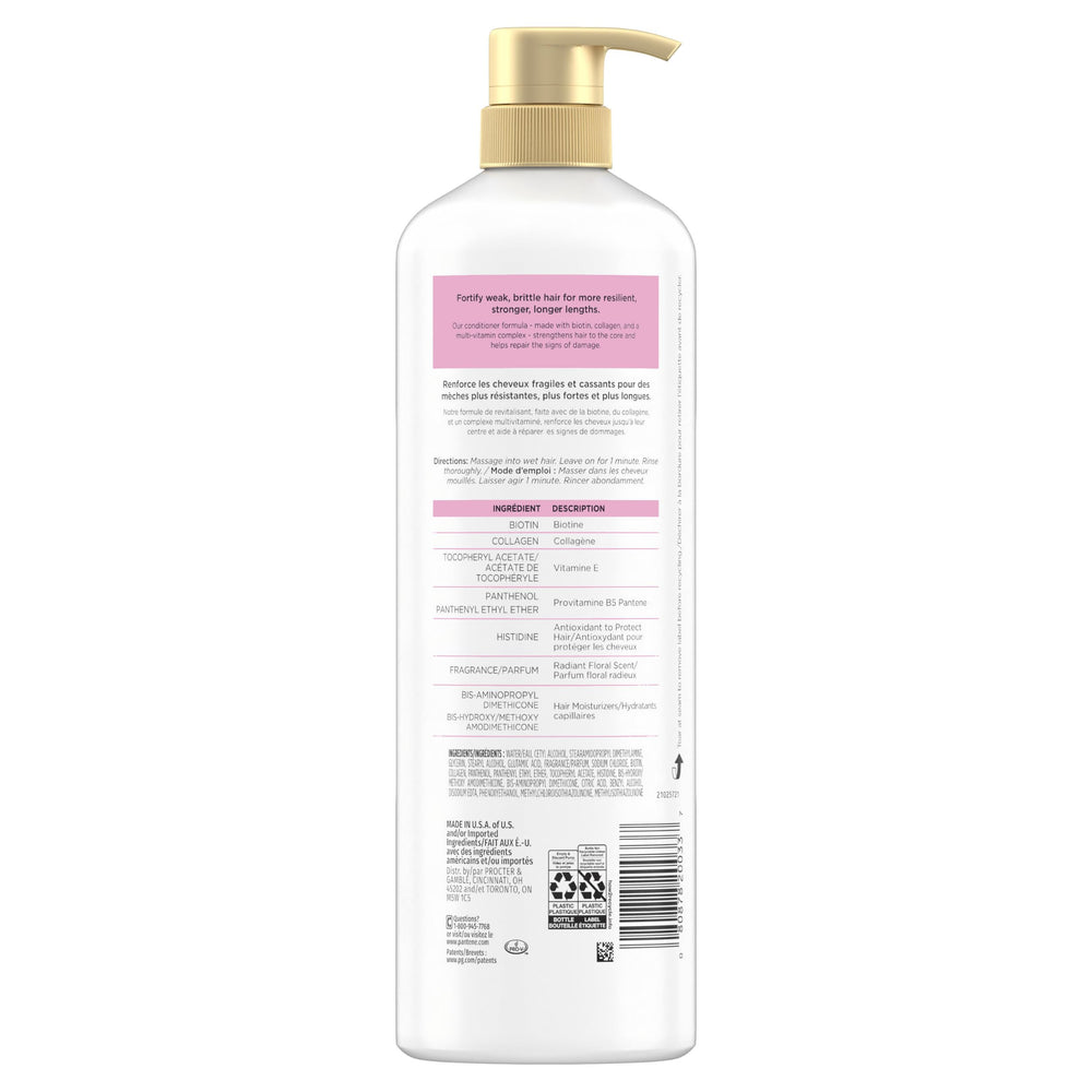 Pantene bottle on bathroom shelf with floral scent and lifestyle appeal