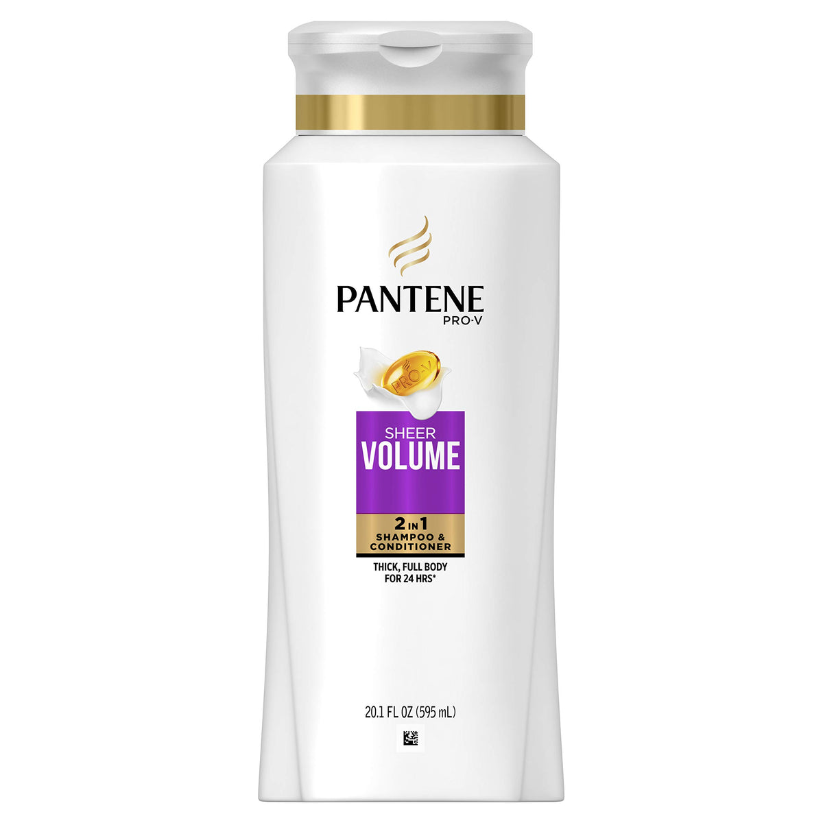 Pantene bottle front label showing product name and benefit