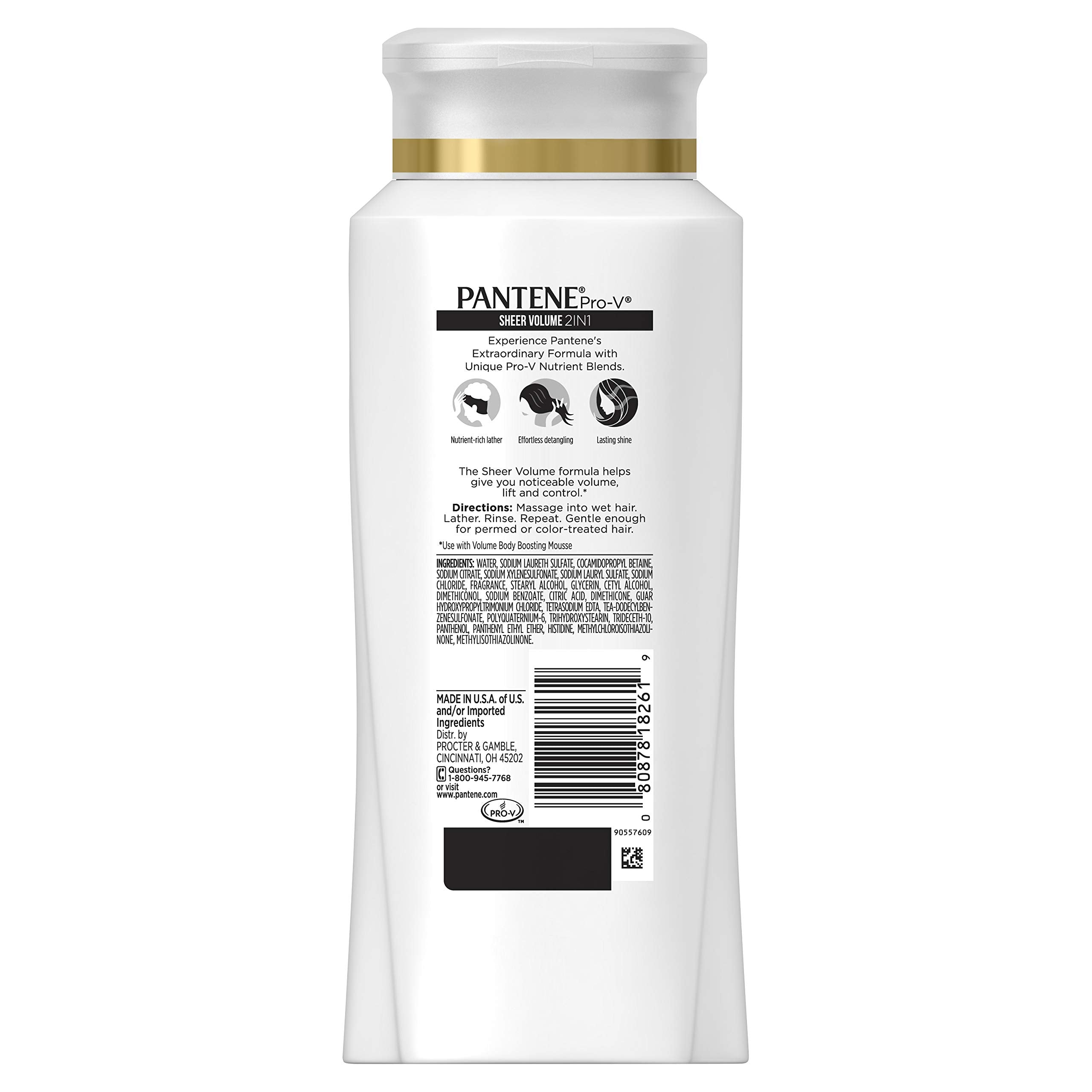 Pantene lather close-up showing rich foam and gentle cleanse